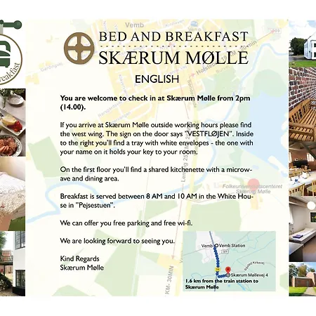 Skaerum Molle Frühstückspension Vemb