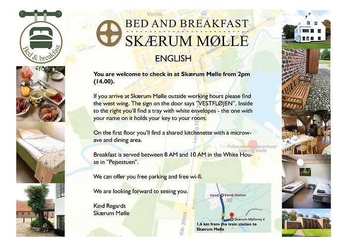 Skærum Mølle Bed & Breakfast Vemb